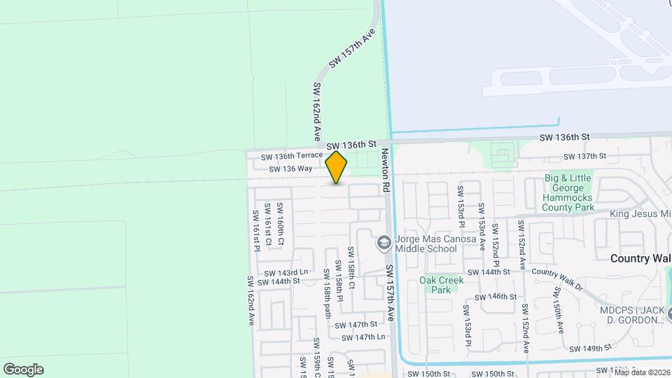 15858 SW 138th Terrace Map and Location Details