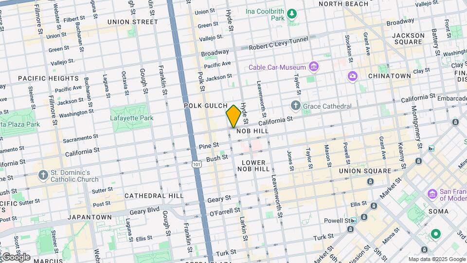 1481 California St Map and Location Details