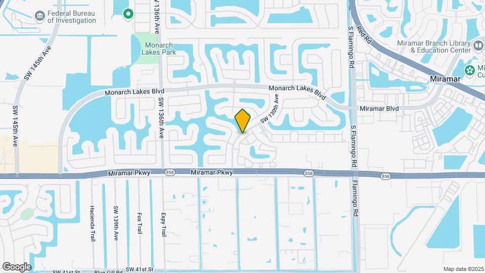3038 SW 129th Terrace Map and Location Details