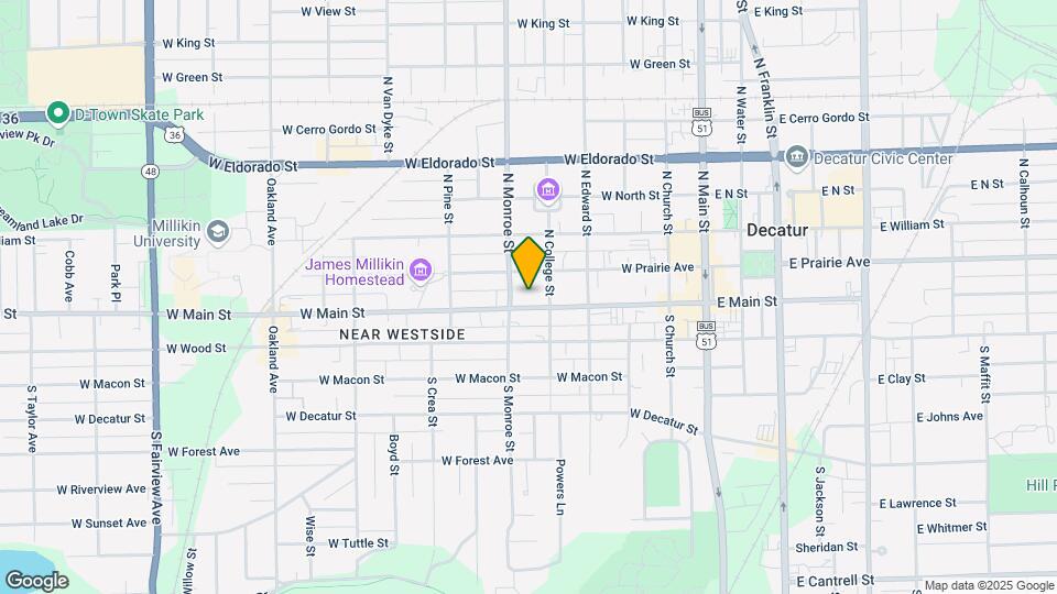 540 W Main St Map and Location Details