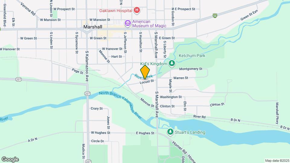 417 Locust St, Unit 2 Map and Location Details
