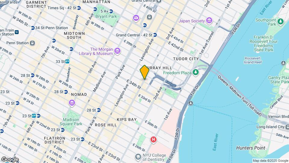 201 E 35th St Mapa y Detalles de la Ubicación