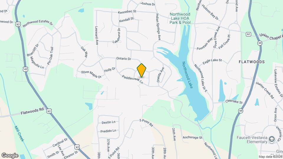 3204 Paddlecreek Ln Map and Location Details