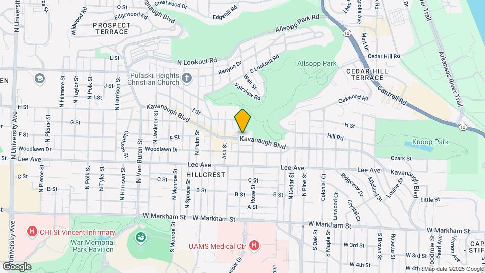 2516 Kavanaugh Blvd, Unit 2516-B Map and Location Details
