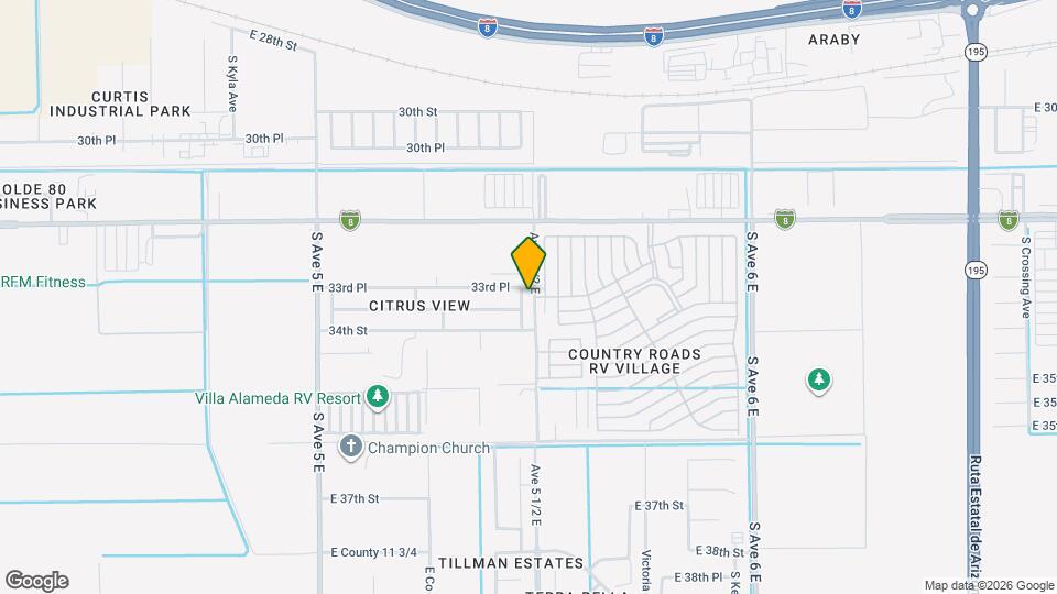 3333 S Kinnow Ave Map and Location Details