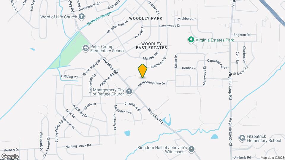 2641 Whispering Pine Dr Map and Location Details