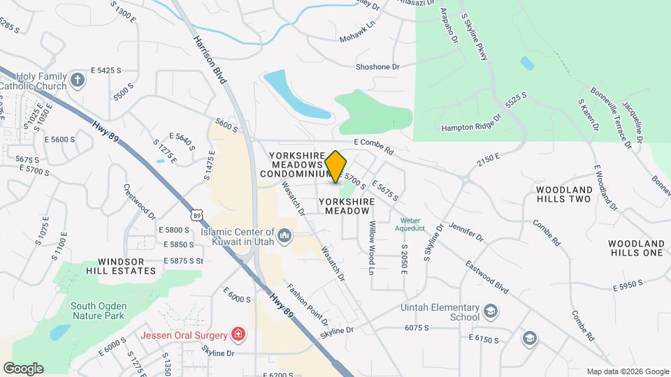 1889 E 5725 S Map and Location Details