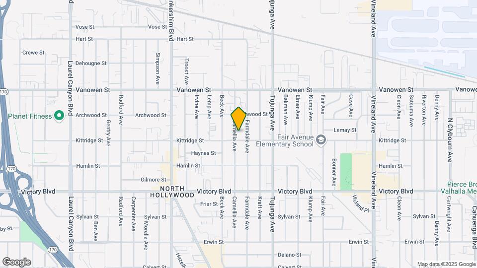 6614 Camellia Ave Map and Location Details