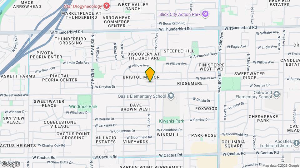 7918 W Dreyfus Dr, Unit 110 Map and Location Details