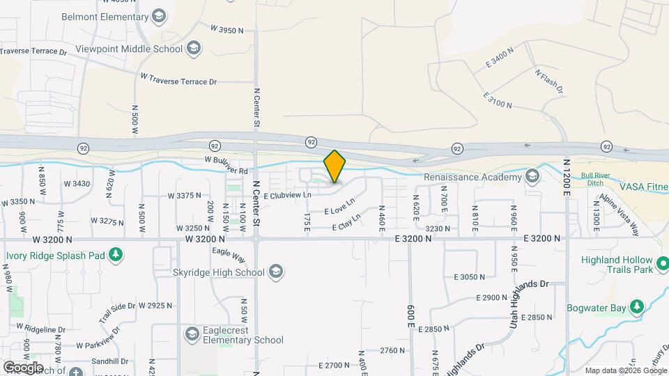 283 E Clubview Ln Map and Location Details