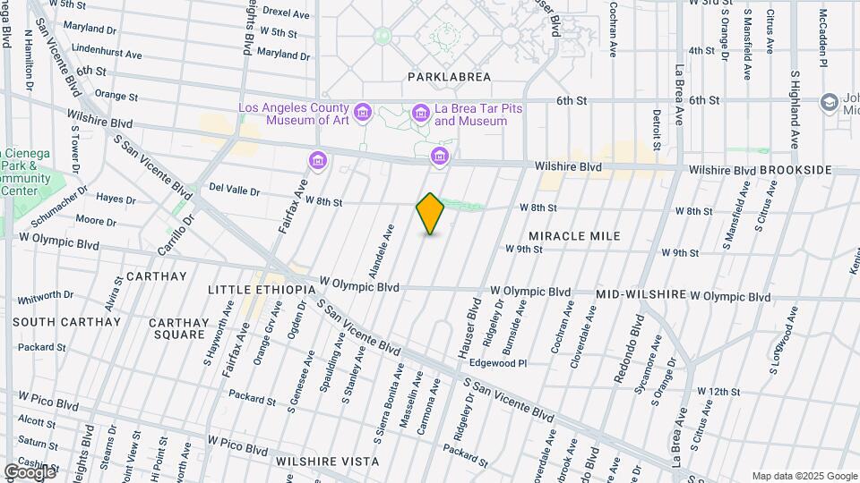 848 S Curson Ave, Unit 848 Mapa y Detalles de la Ubicación