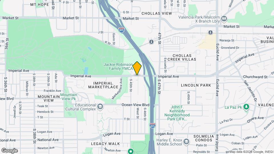 4547 Imperial Ave Map and Location Details