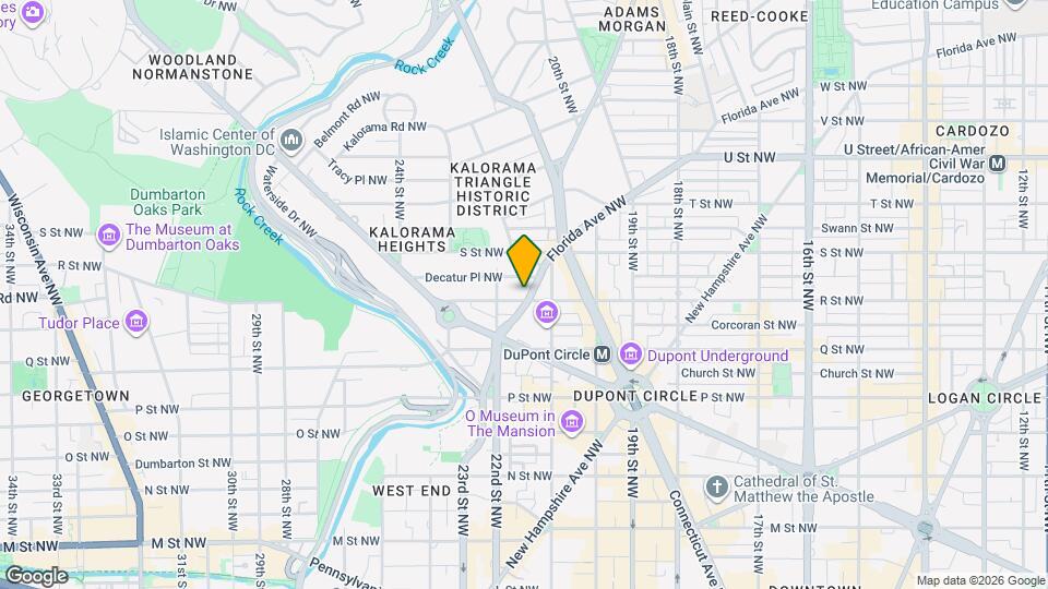 2121 R St NW Mapa y Detalles de la Ubicación