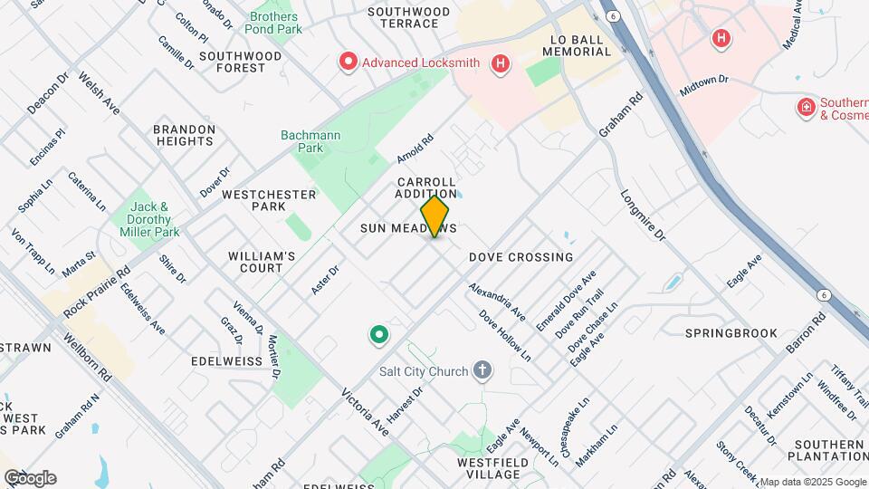 3 Bed, 3 Bath Duplex in College Station Map and Location Details