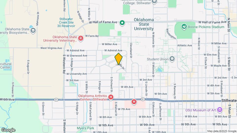 105 S Orchard St Map and Location Details