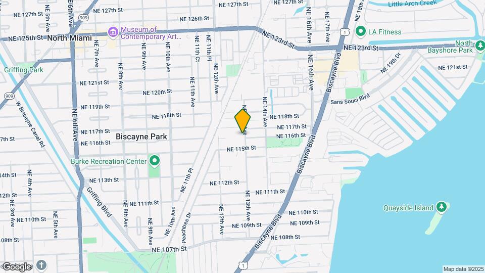 11572 NE 13th Ave Map and Location Details