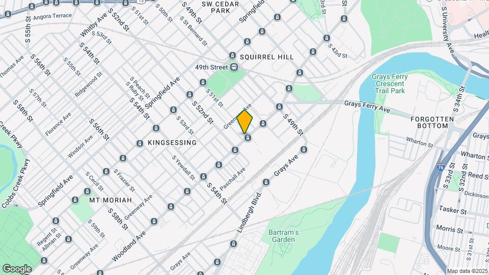 5109 Woodland Ave Map and Location Details