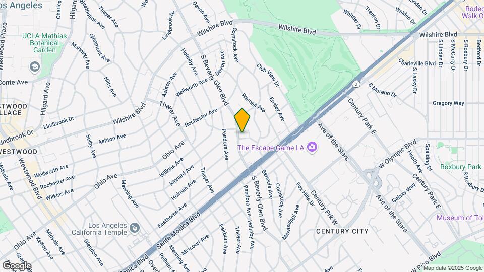 1556 Beverly Glen Blvd Map and Location Details
