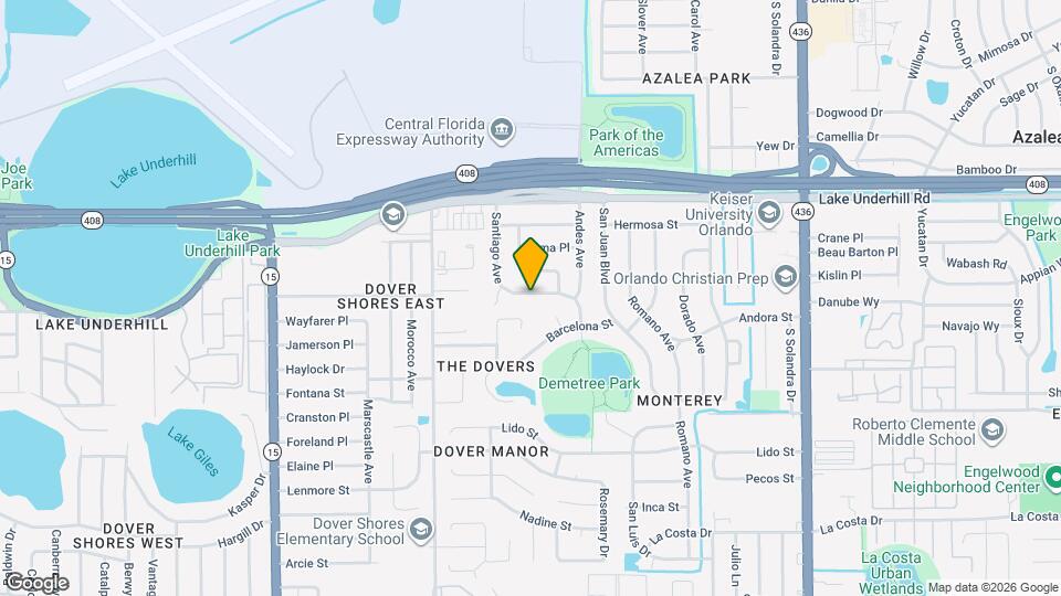 572 Santiago Ave Map and Location Details