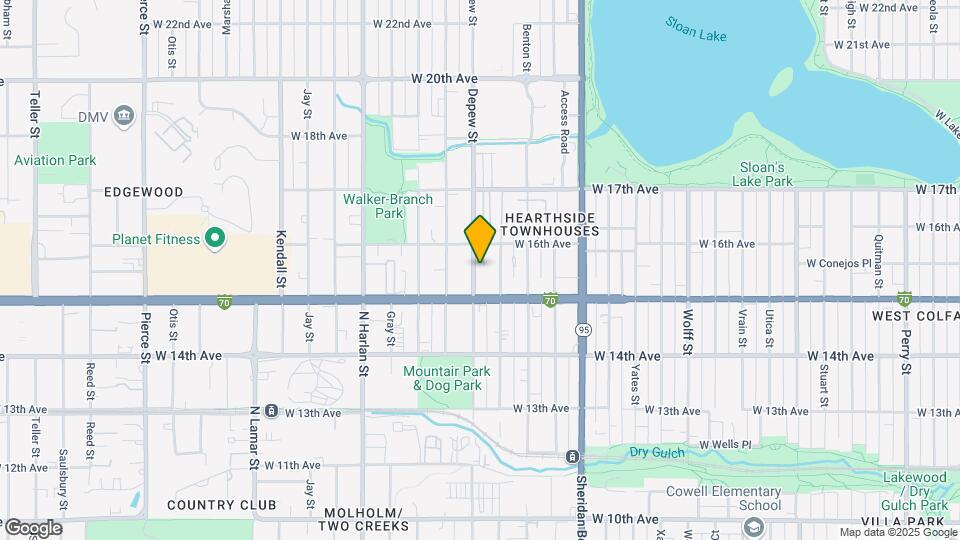 1550 Depew St Map and Location Details