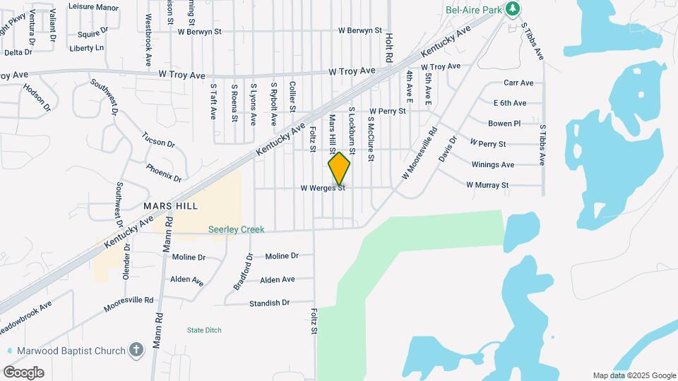 3309 Mars Hill St Map and Location Details
