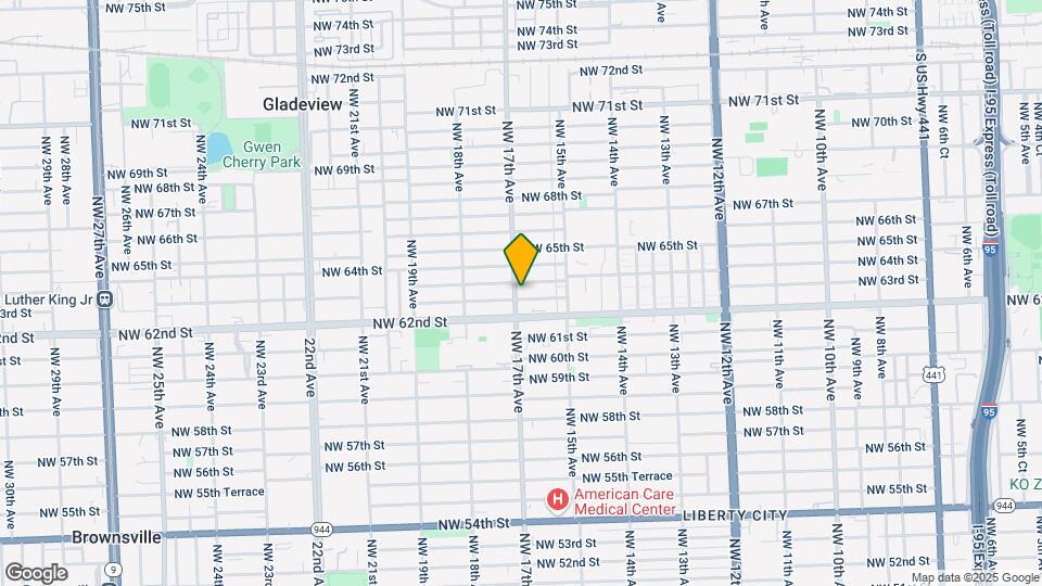 6201 NW 17th Ave Map and Location Details