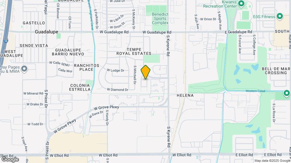 6820 S Roosevelt St Map and Location Details