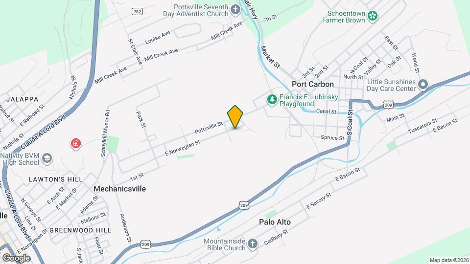 1409 E Norwegian St Map and Location Details