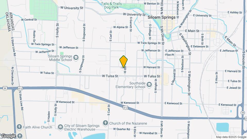 704 S Oak Hill St Map and Location Details