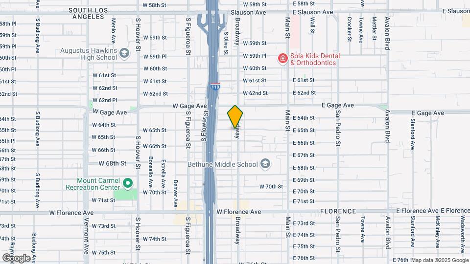 6501-6505 S Broadway Map and Location Details