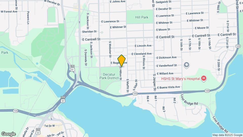 1148 S Hilton St Map and Location Details