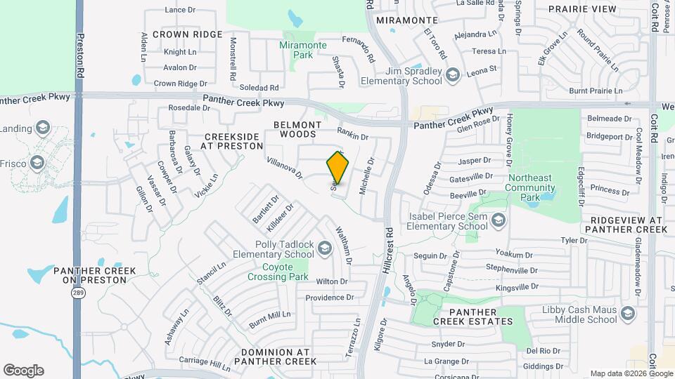 12928 Sewanee Dr Map and Location Details