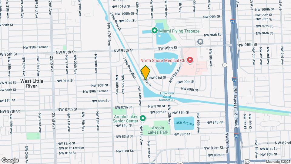 1370 Little River Dr Map and Location Details