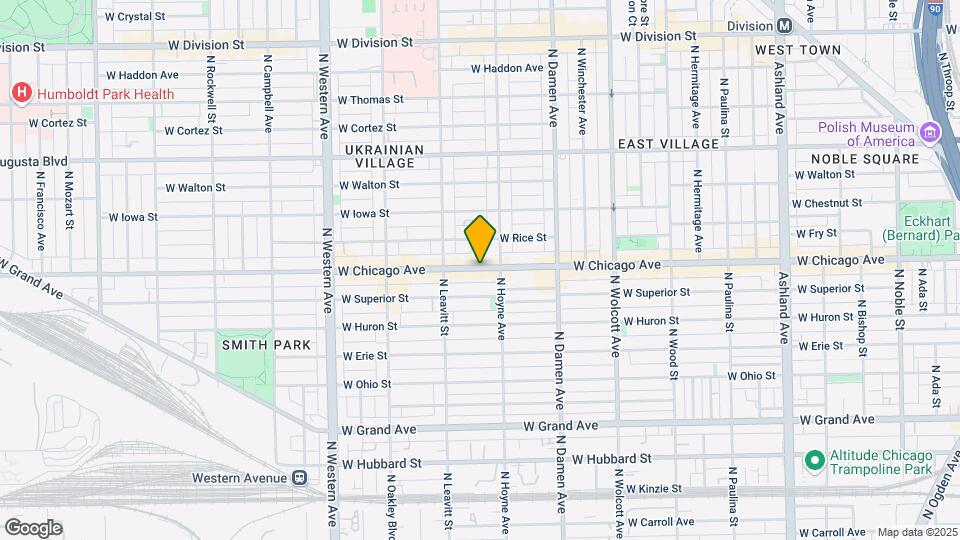 2125 W Chicago Ave Map and Location Details
