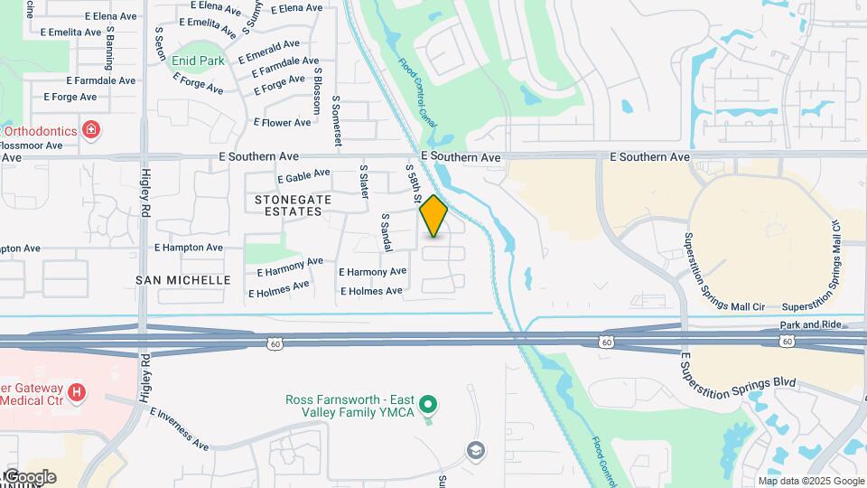 5824 E Hoover Ave Map and Location Details