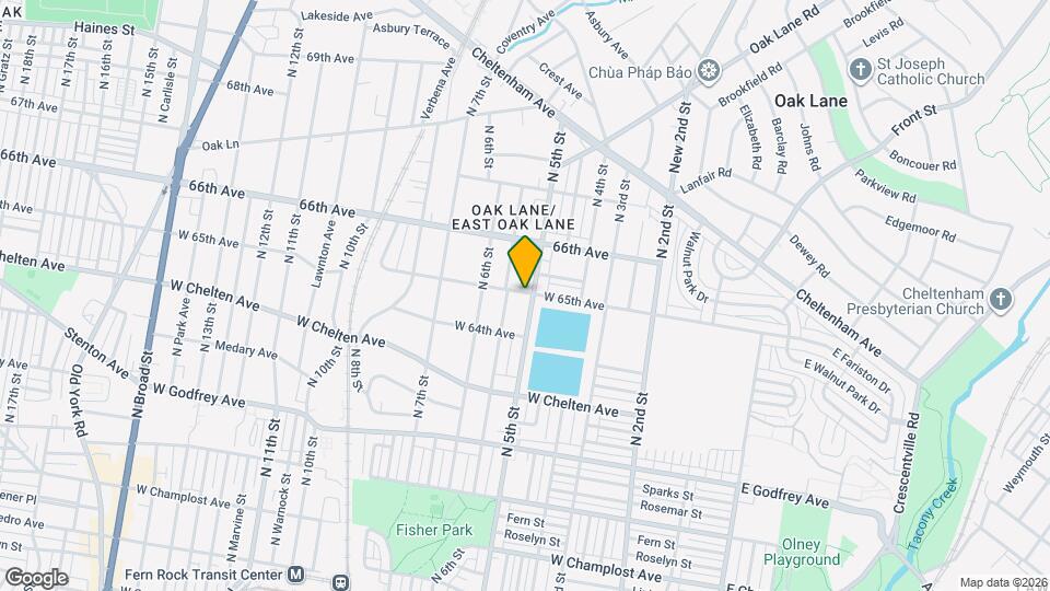 6424 N 5th St Map and Location Details