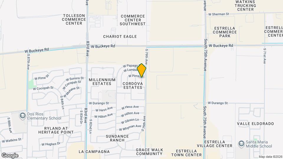 1609 S 79th Ln Map and Location Details