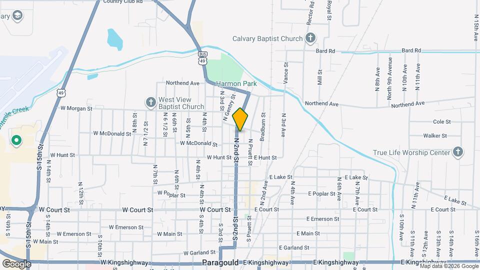 613 N 2nd St Map and Location Details