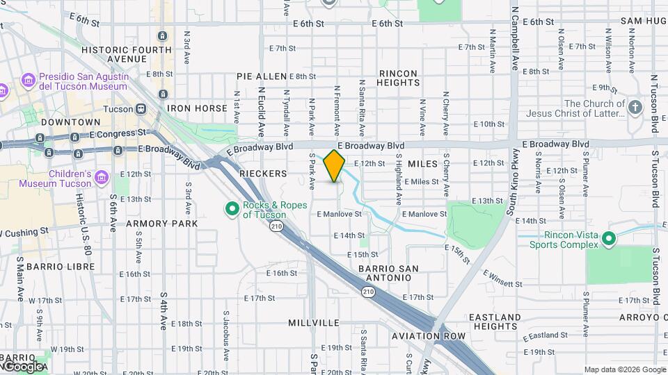 1070 E Miles St Map and Location Details