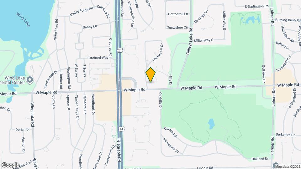 6493 Thorncrest Dr Map and Location Details