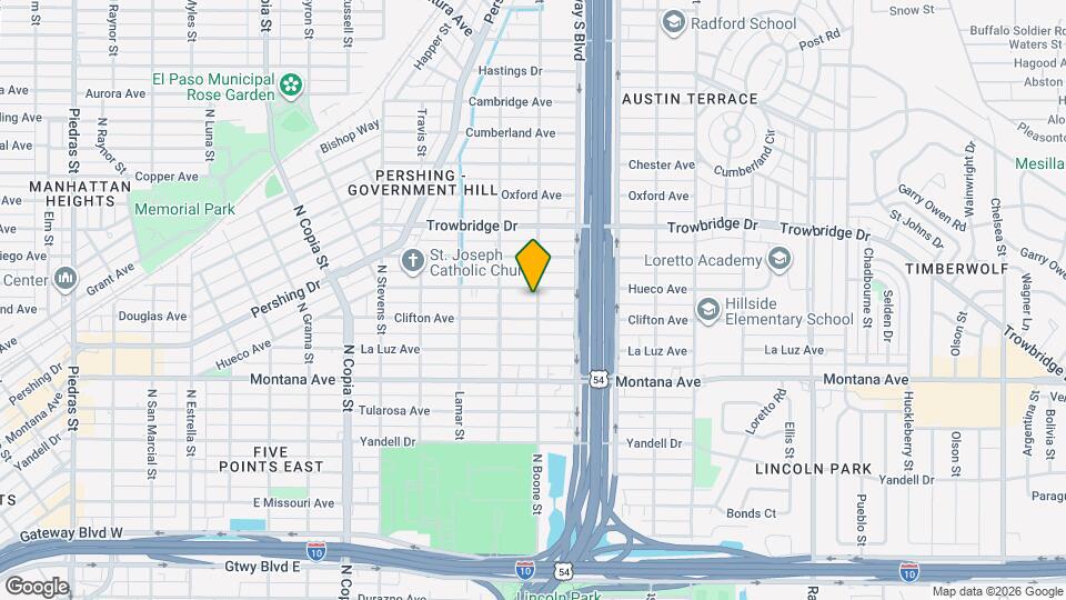 1213 N Boone St Map and Location Details