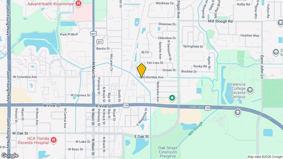 880 E Columbia Ave Map and Location Details