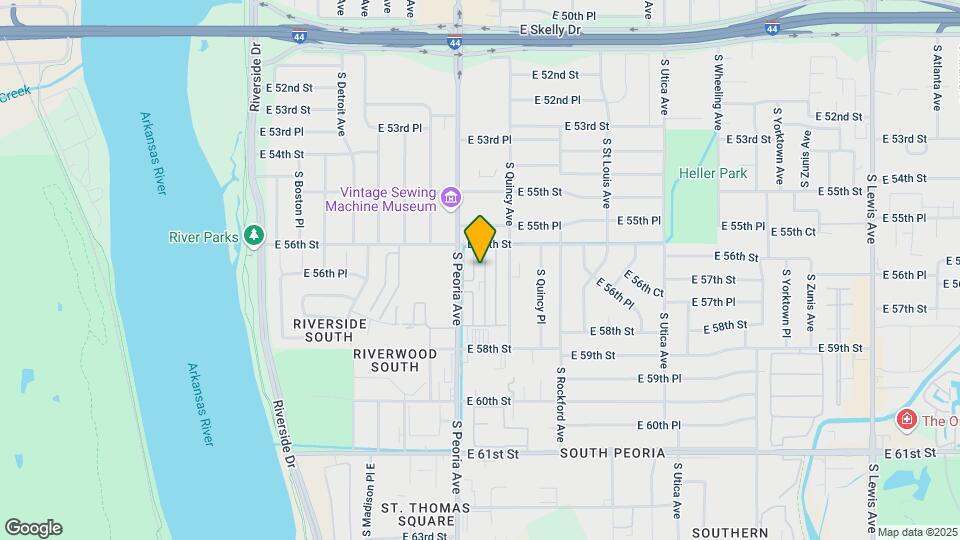 5609 S Peoria Ave Map and Location Details