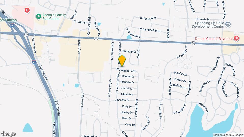 1704 W Pelham Path Map and Location Details
