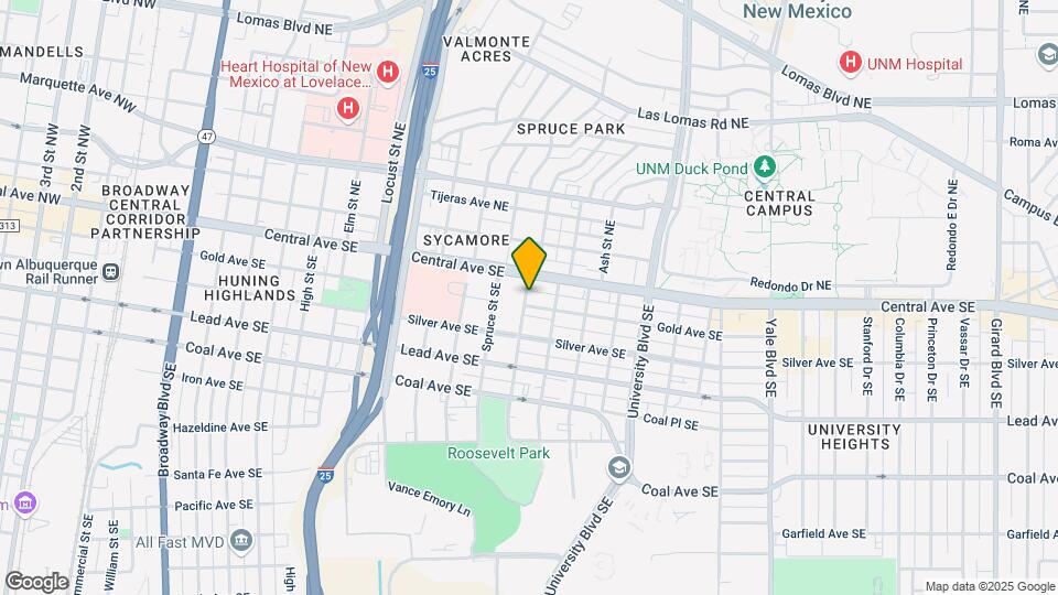 1401 Gold Ave SE Mapa y Detalles de la Ubicación