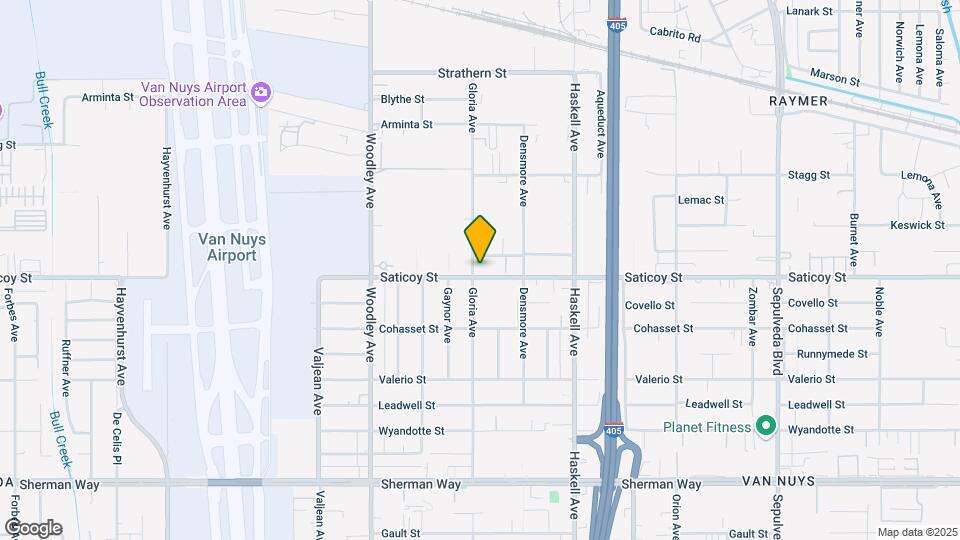 15855 Saticoy St Map and Location Details