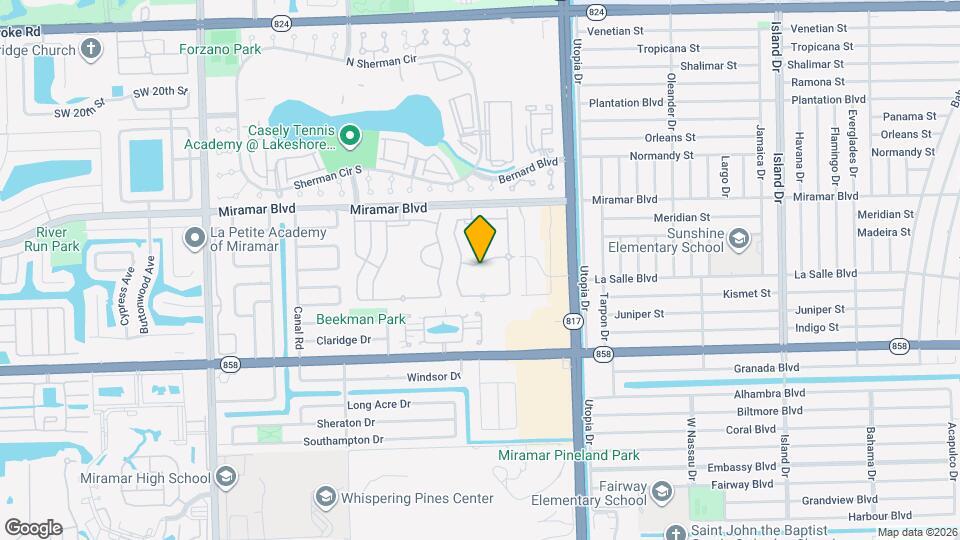 8264 SW 27th St Map and Location Details