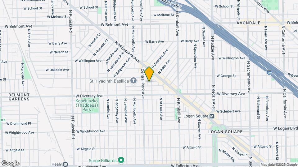 2838 N Drake Ave, Unit G Map and Location Details