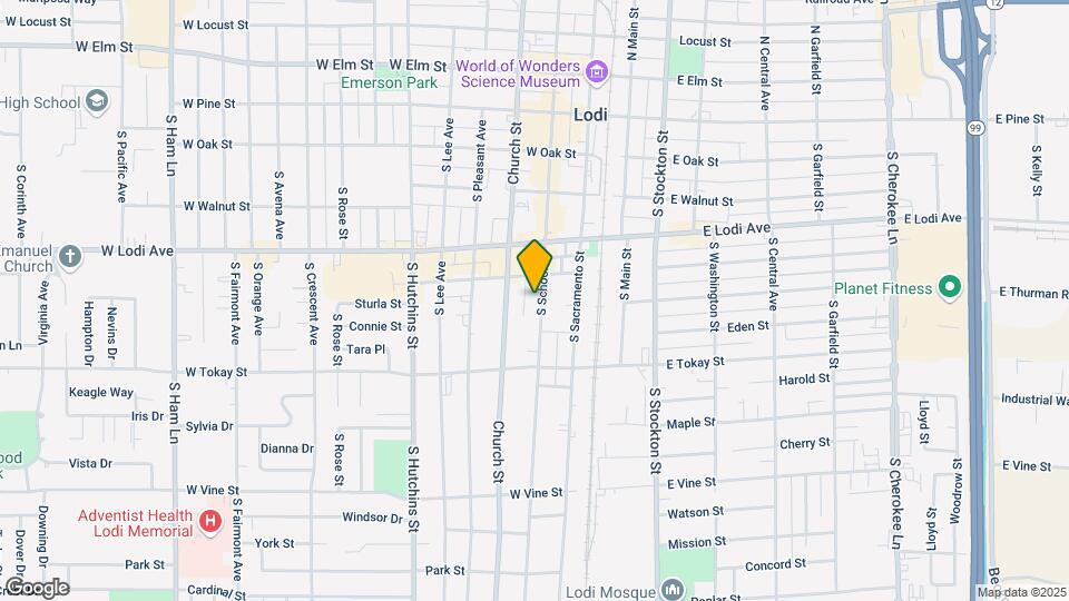417 S School St Map and Location Details