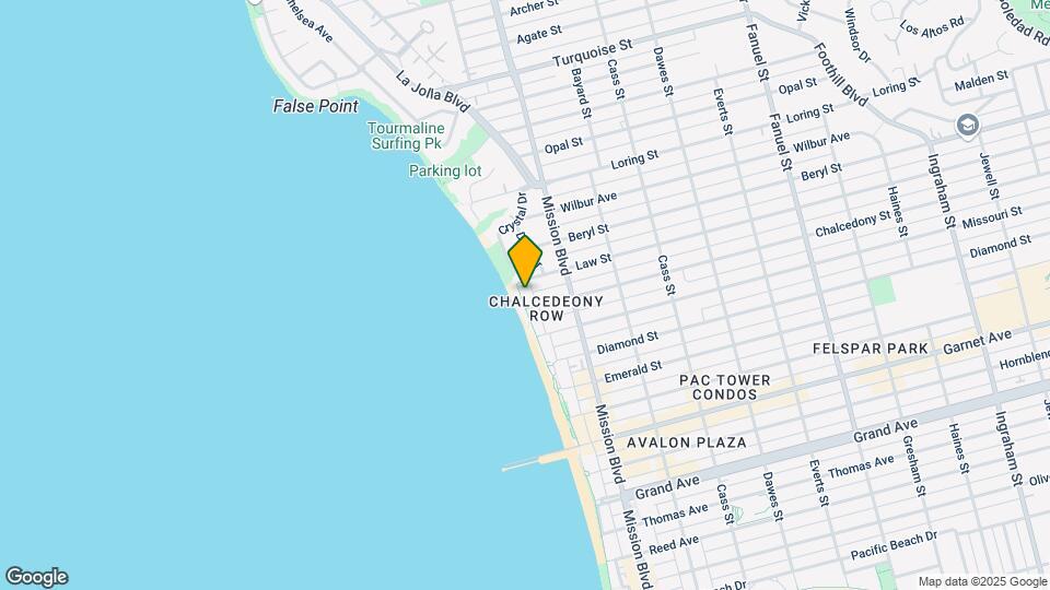610 Chalcedony St Map and Location Details